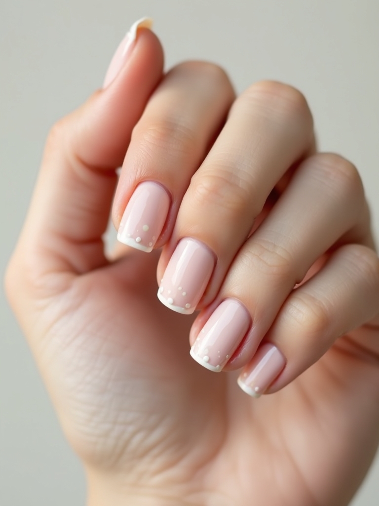 Schicke Mikropunkt-Nagelakzente