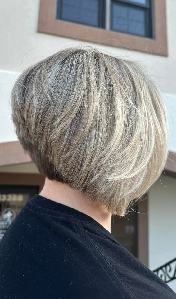 abgehackter Bob, abgehender Abschluss Bob, abgehackter Bob Short, Abschluss Bob, strukturierter Bob, Abschluss Bob -Haarschnitte, abgehacktes Bob mit Fransen, geschichtete, abgehackte Bob, abgehacktes Bob gerade Haare, abgehacktes Bob mit Pony über 50, abgehackt für feine Haar