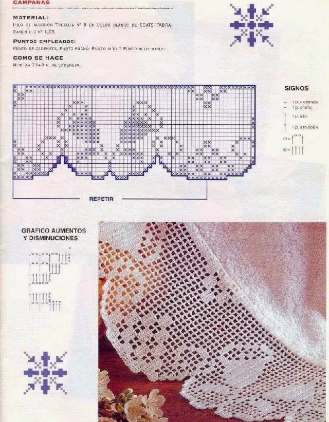 Ideen für weihnachtliche Häkelbordüren 2