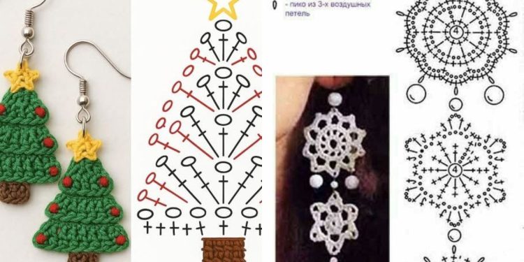 Ideen für weihnachtlich gehäkelte Ohrringe: Festlicher handgefertigter Schmuck zur Verschönerung der Feiertage