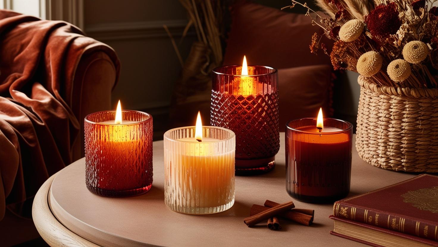 Zimt-duftende Glaskerzen