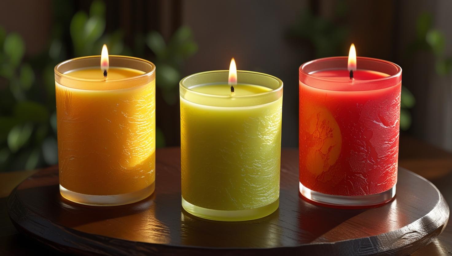 Zitrus-duftende Kerzen