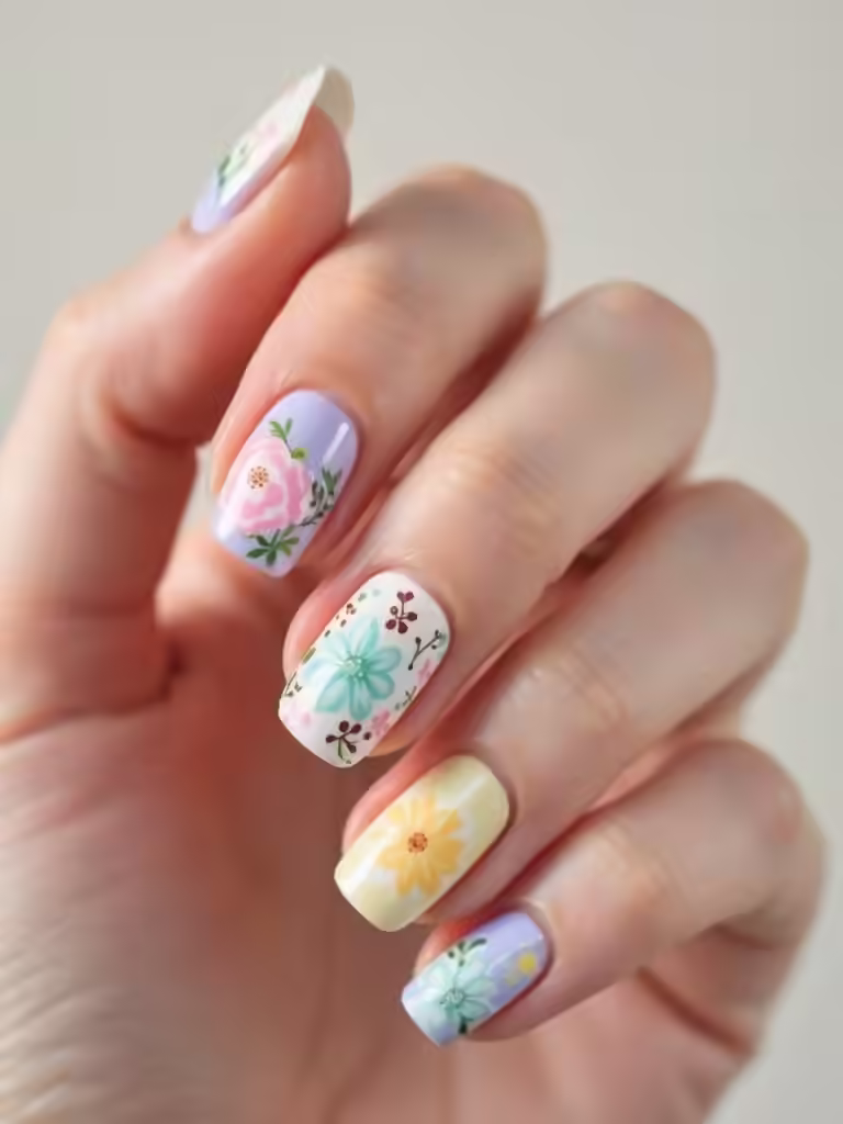 aufeinander abgestimmte Akzente mit aufeinander abgestimmten Blüten