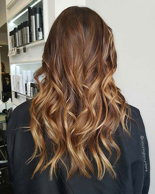 Bronde Blonde Ombre für Brünette