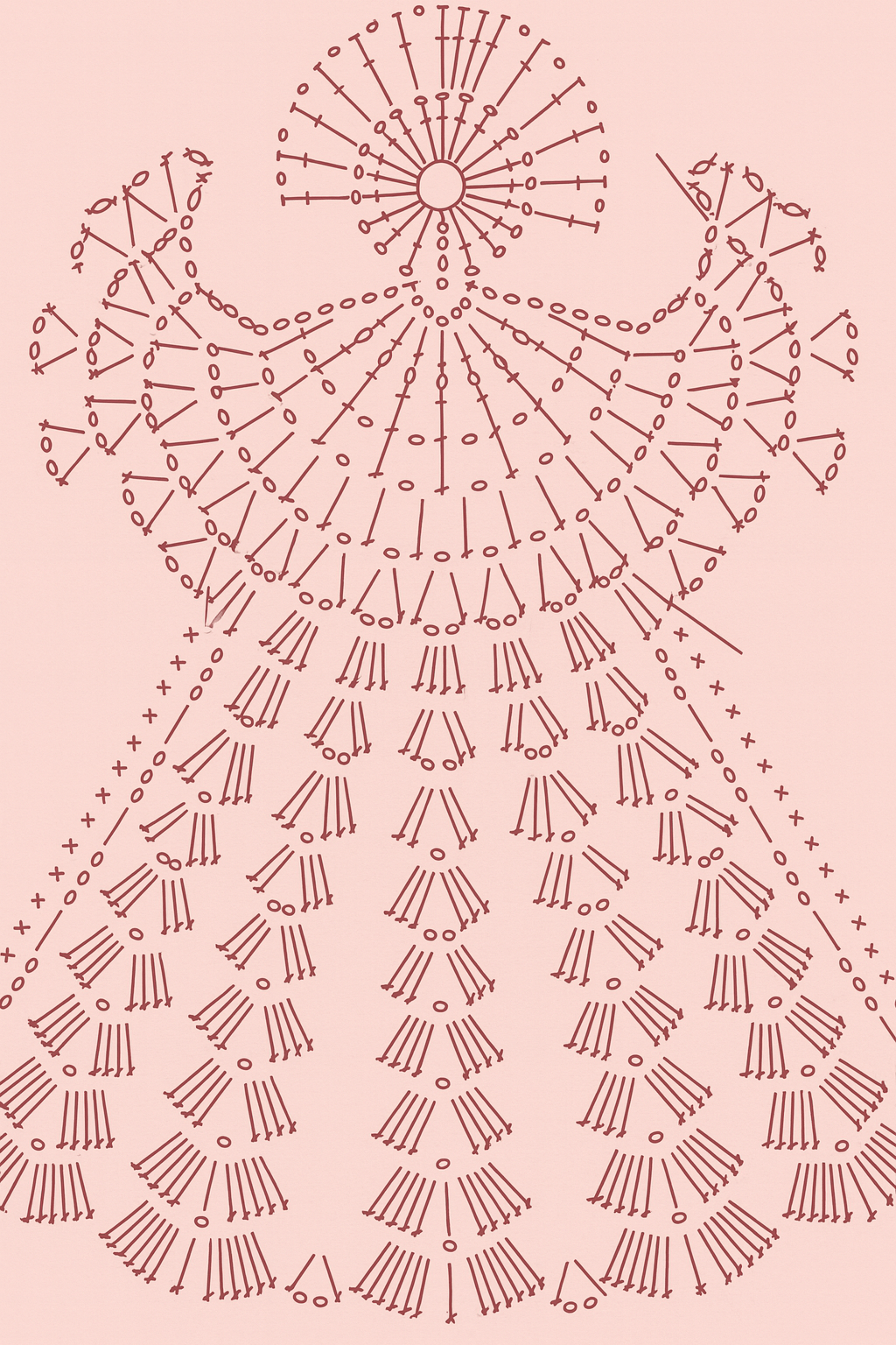 Häkelengel für die Weihnachtsdekoration 3