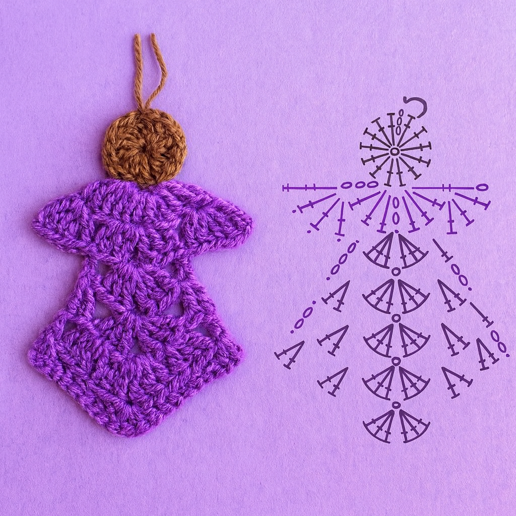 Häkelengel für die Weihnachtsdekoration