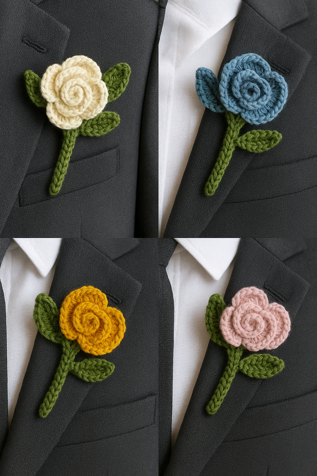 Häkeln Boutonniere Ideen