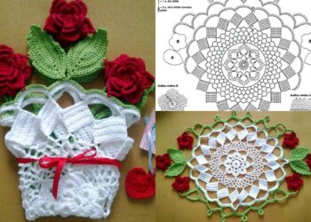 Häkelkernstück, das sich in einen Blumenstrauß verwandelt – atemberaubendes DIY -Dekor