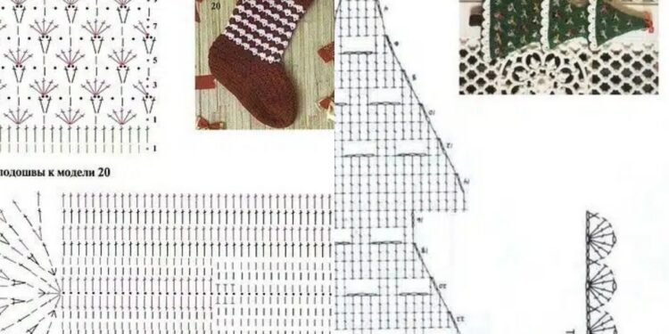 Einfache Ideen für Weihnachtsdekorationen häkeln