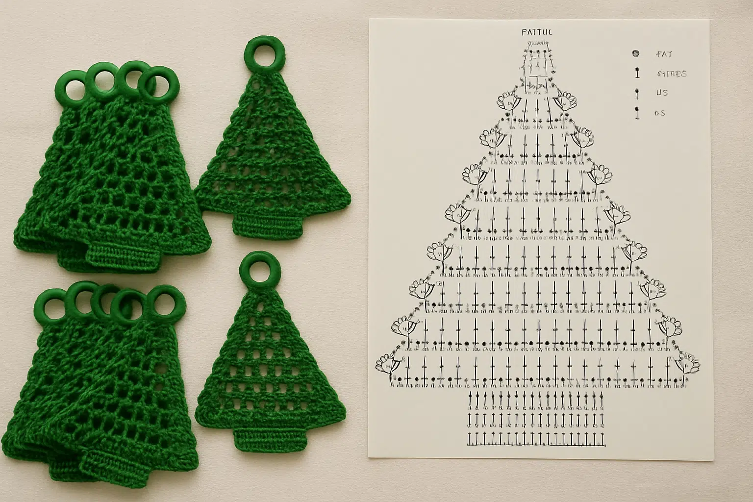 Einfache Ideen für Weihnachtsdekorationen häkeln 9