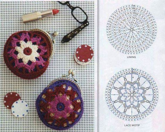 Ideen für gehäkelte Geldbörsen zum Verschenken 3