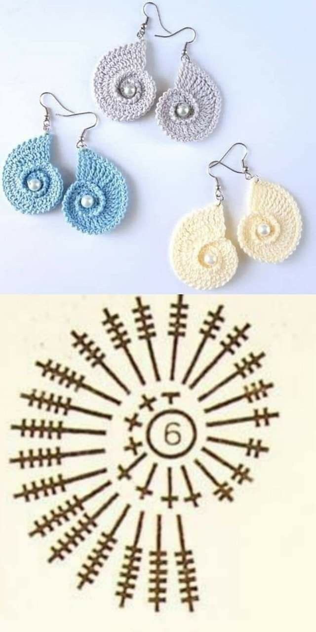Ideen für gehäkelte Ohrringe als Weihnachtsgeschenk 4