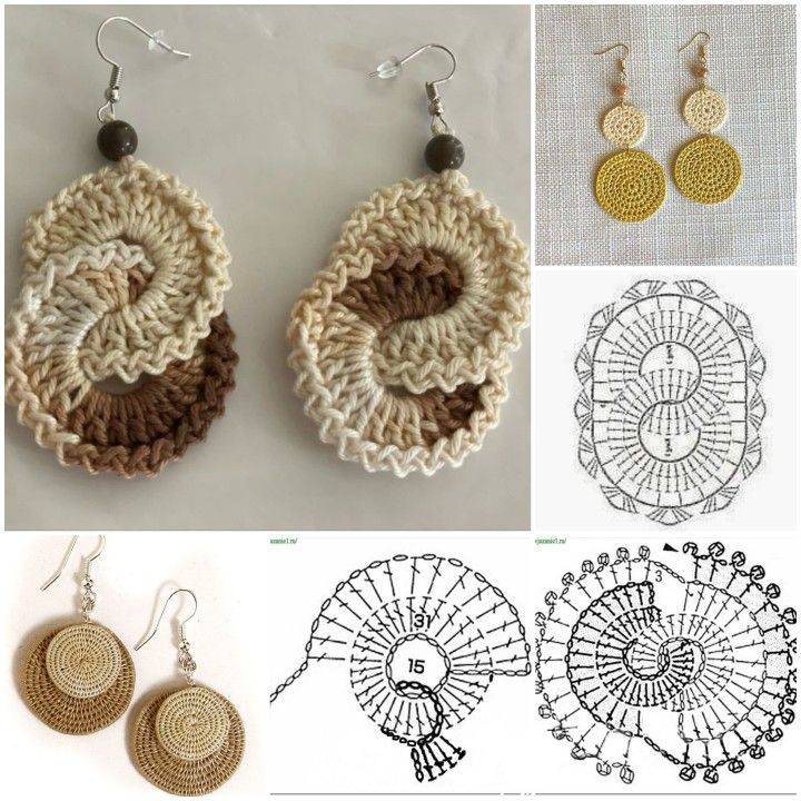 Ideen für gehäkelte Ohrringe als Weihnachtsgeschenk 5