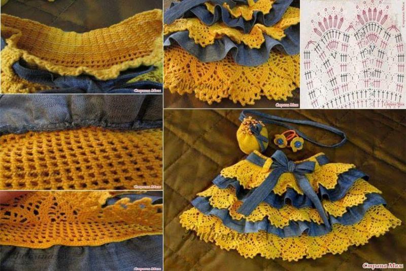 Häkelkanten für Kleider und Röcke 3