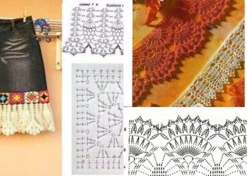 Häkelkanten für Kleider und Röcke