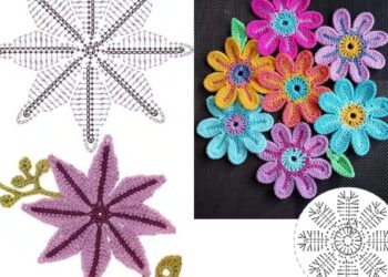 Häkeln Sie Blumen mit Grafiken als Inspiration – ein kreativer Leitfaden