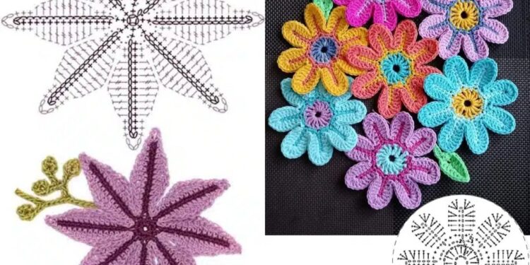 Häkeln Sie Blumen mit Grafiken als Inspiration – ein kreativer Leitfaden