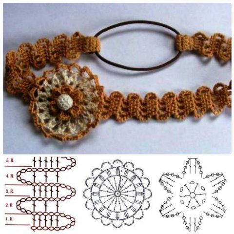 Häkelstirnbänder mit Grafik 6