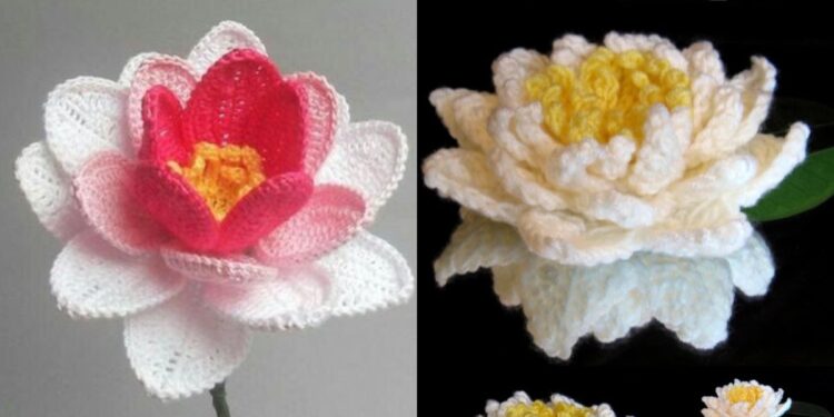 Häkeln Lotus Blumenideen: Verwandeln Sie Ihre Kreationen mit einer zarten Eleganz