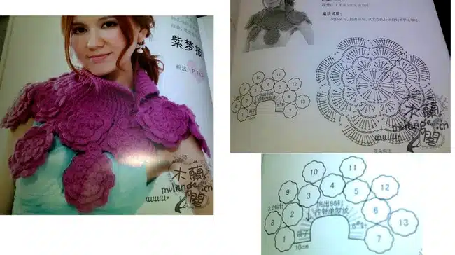 Häkelnackenwärmer mit Grafiken 1