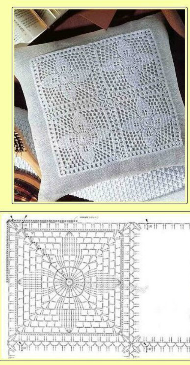 Häkelideen für quadratische Decken 6