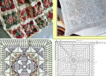 Häkeln Sie quadratische Ideen für Decken