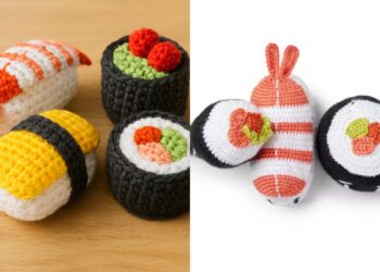 Häkeln Sushi -Ideen: Kreative und lustige Häkelprojekte, die von Sushi inspiriert sind
