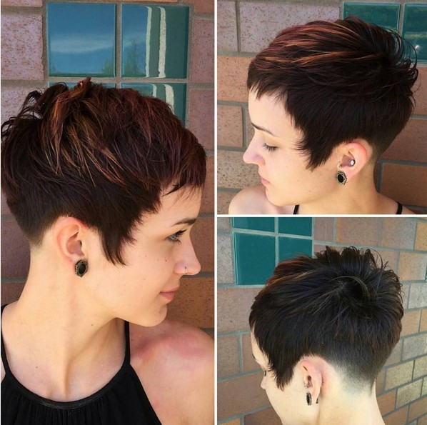 Süße, einfache balyage Frisuren mit Pixie Cut