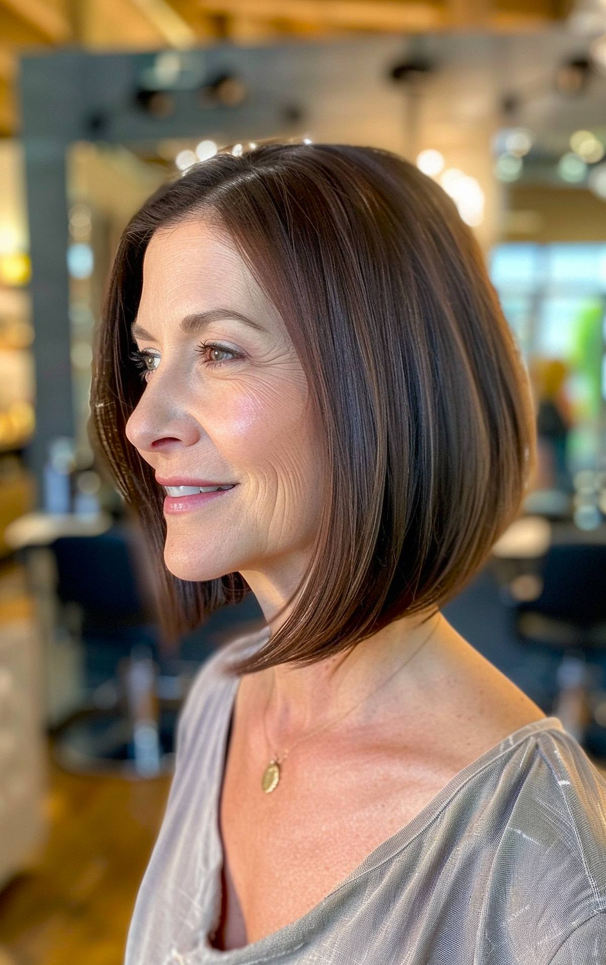 Dunkle Lowlights für braune Haare für kurze Haare