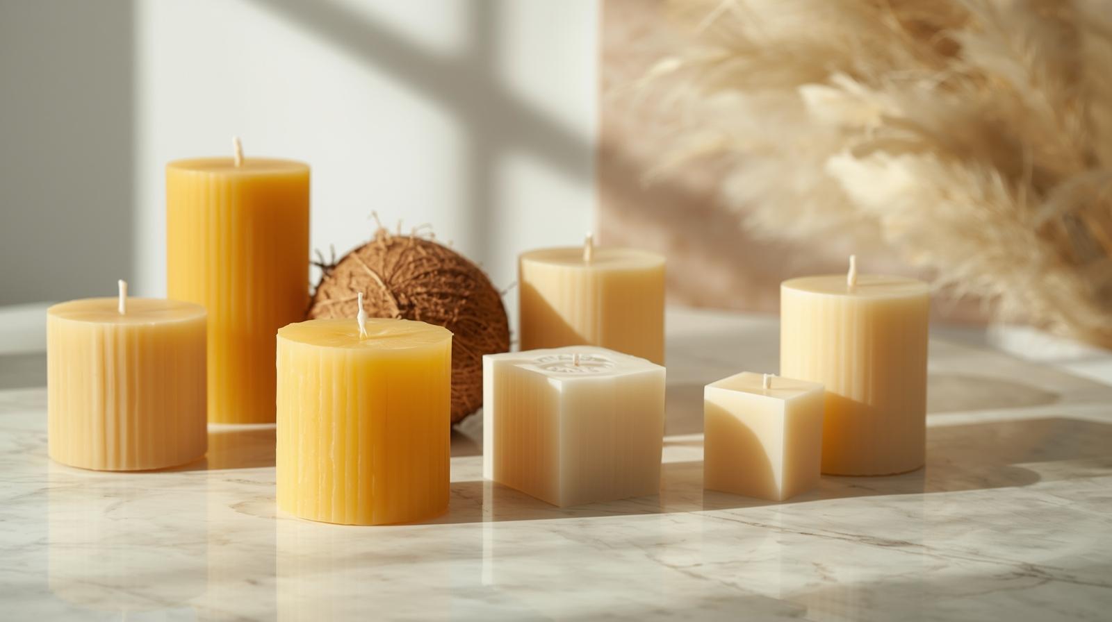 Verschiedene Formen von Wachsmischungen