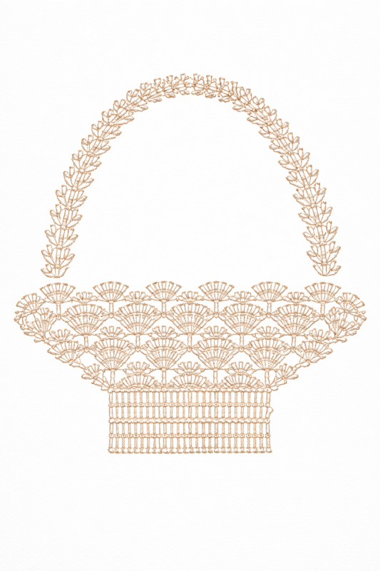 Häkelanleitungen für Osterkörbe im 4-Maßstab