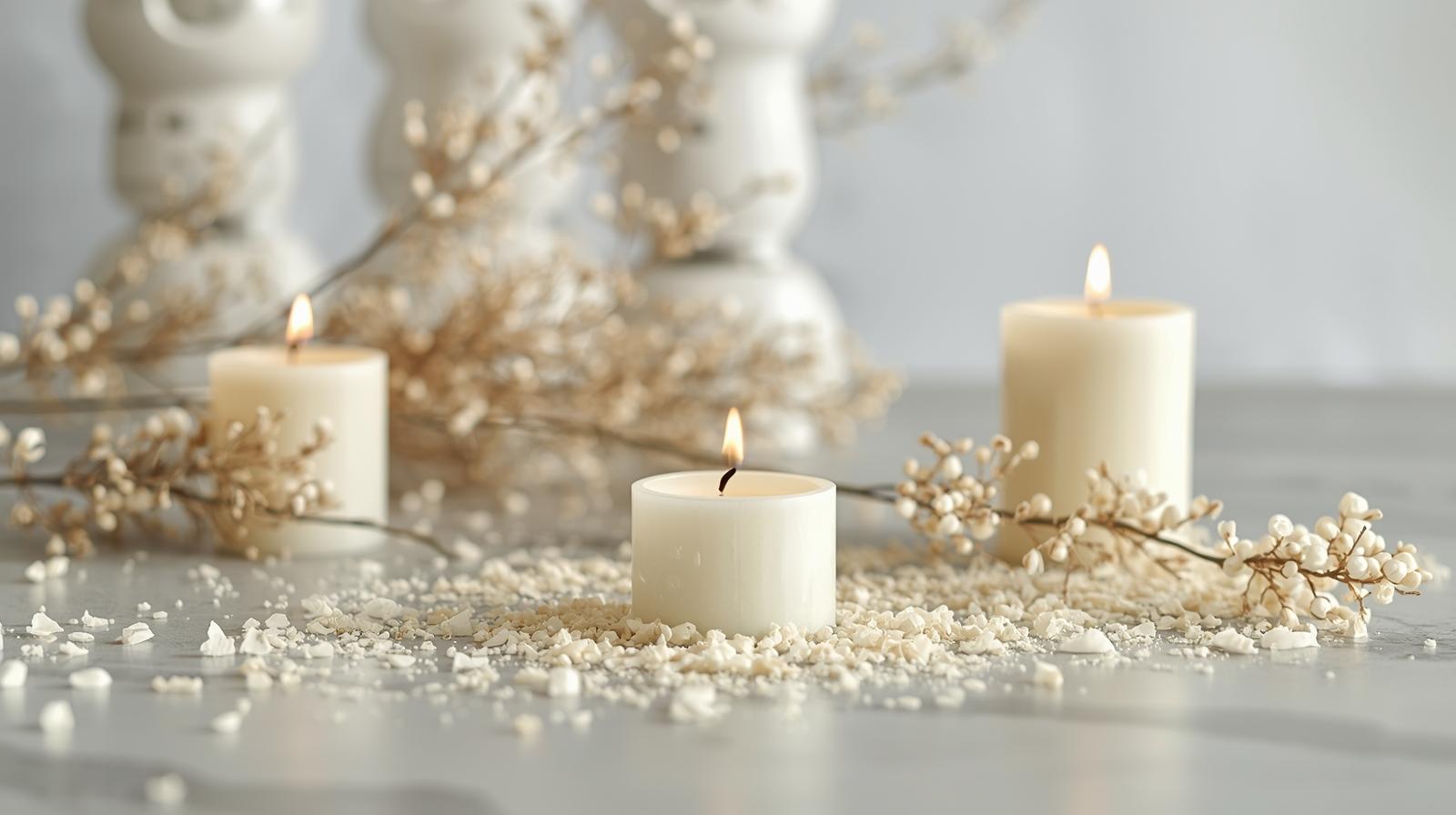 umweltfreundliche Sojakerzen