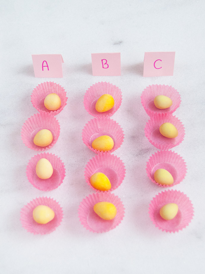 Wie man einen blinden Geschmackstest für Ostern durchführt