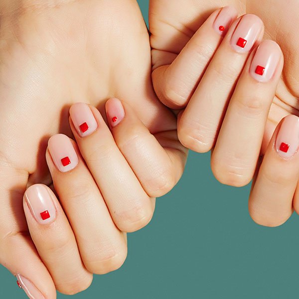 Elegante geometrische Nägel