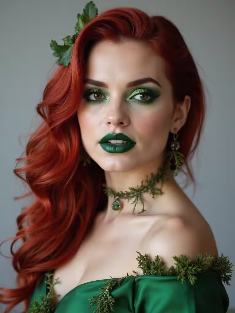 Smaragdreben glänzendes Rubin