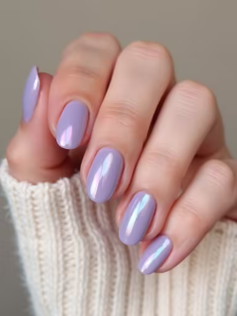 ätherische Lavendel-Chromnägel