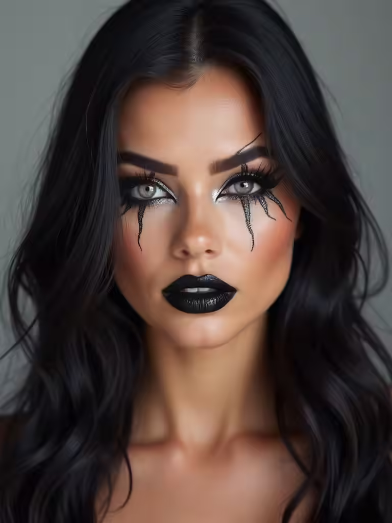 ätherisches Spinnennetz mit glänzendem Glamour