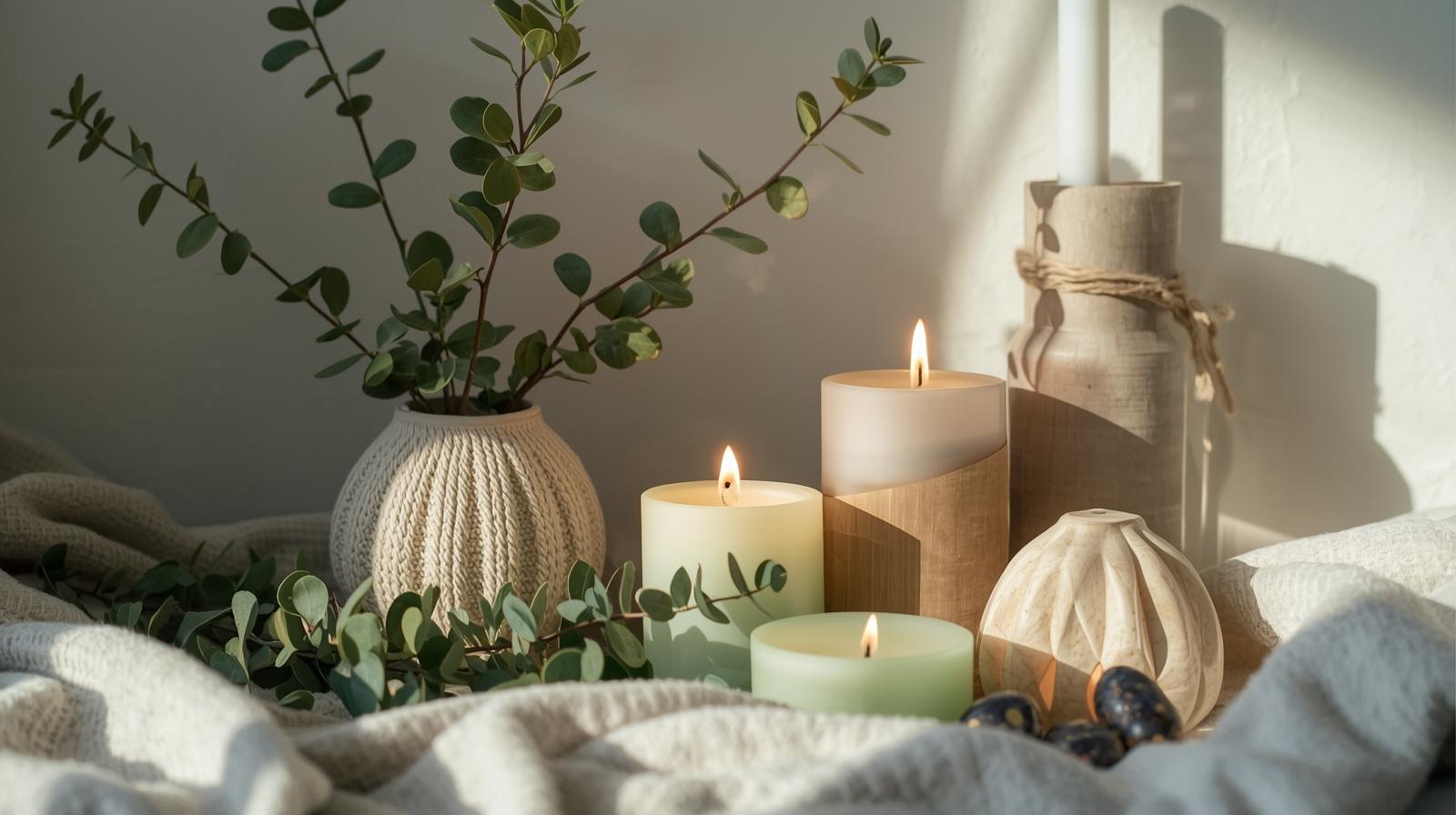 Eukalyptus-Duftkerzen unterstützen eine klare Atmung