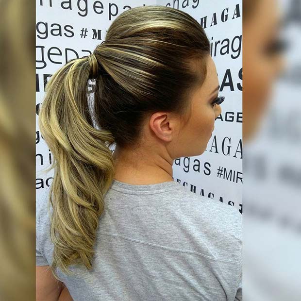 18 elegante Pferdeschwanzfrisuren für besondere Anlässe Bouffanter Pferdeschwanz für elegante Pferdeschwanzfrisuren