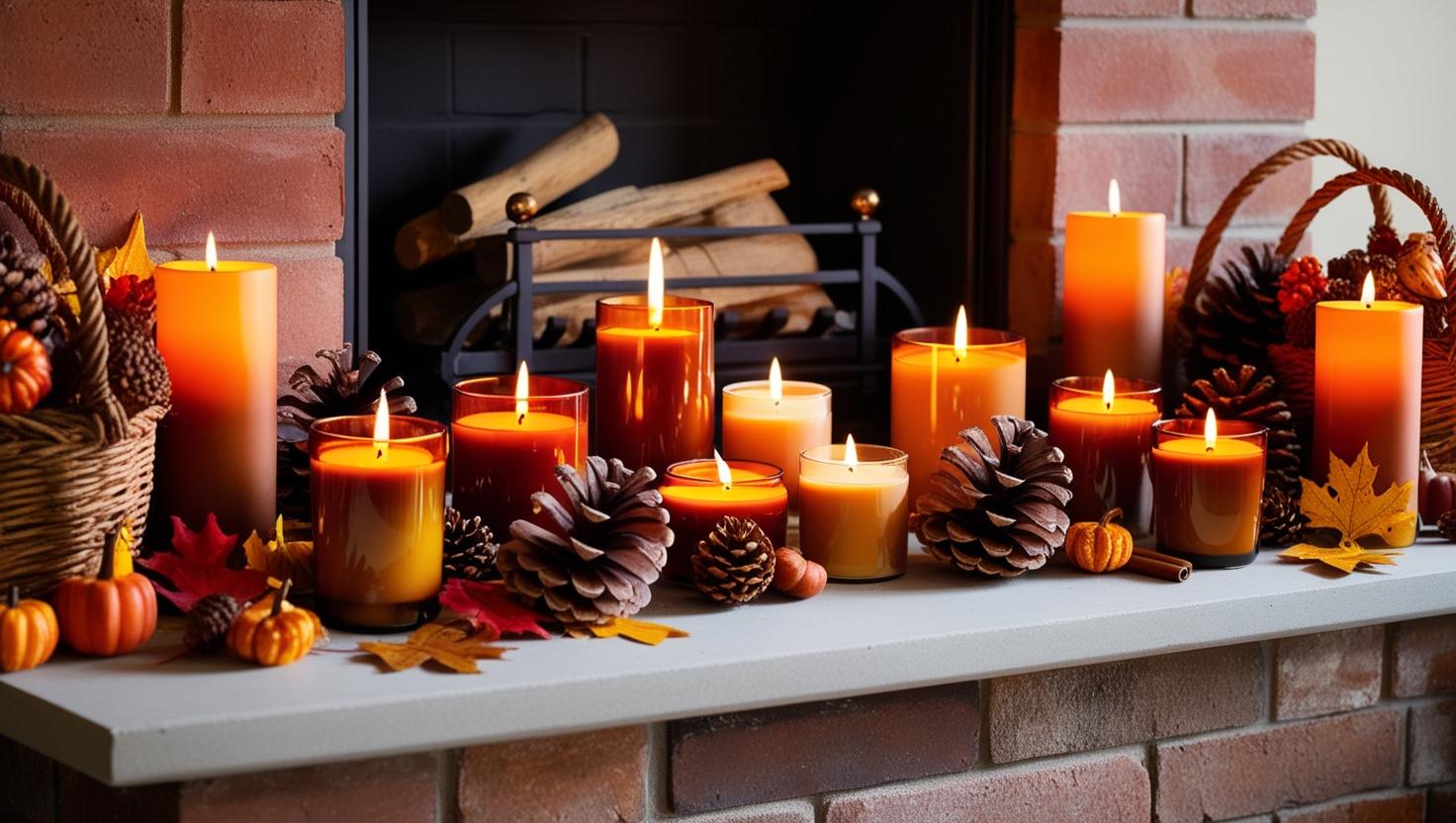 Fireside Kerzen mit reichen, beruhigenden Düften