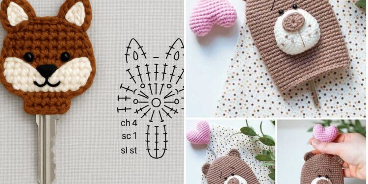 Kostenlose Häkelschlüsselabdeckungsmuster – Fügen Sie Ihren Schlüssel eine personalisierte Note hinzu