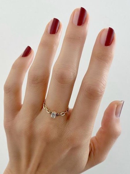 Geometrische Pflaumennägel