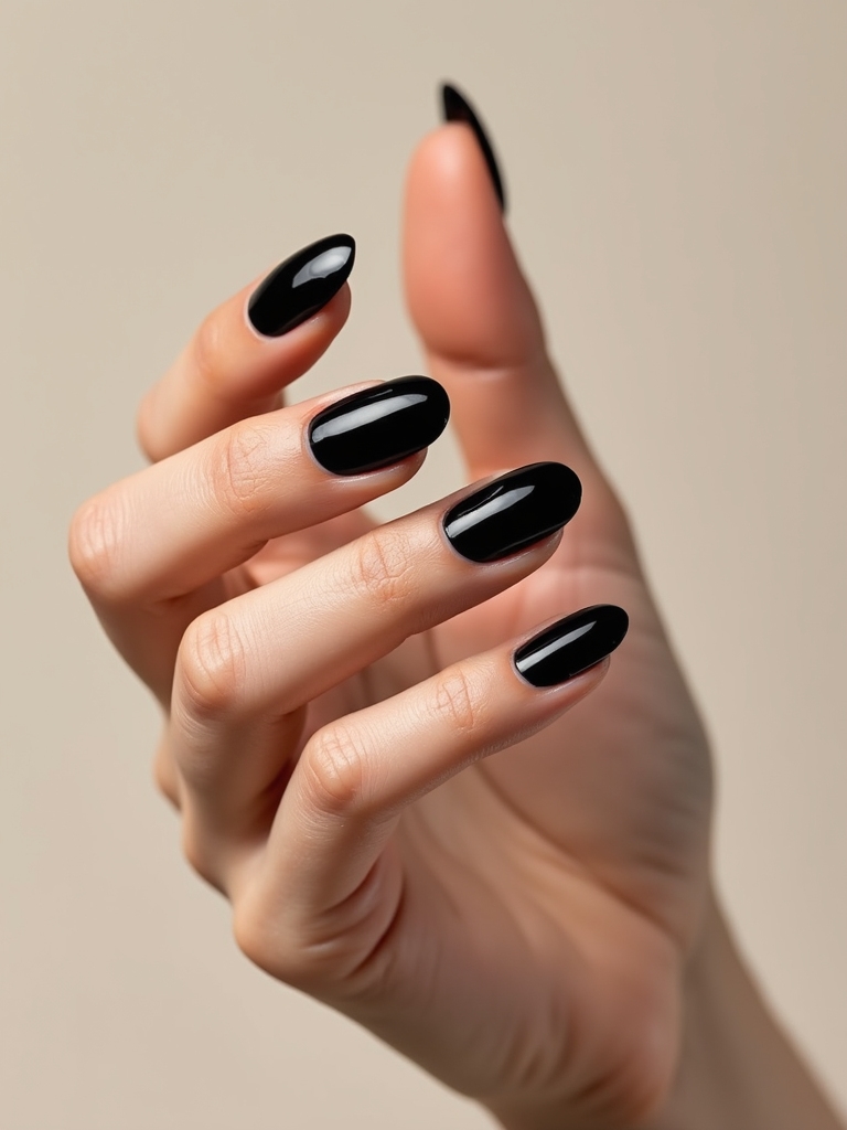 glänzender Obsidian-Spiegelglanz