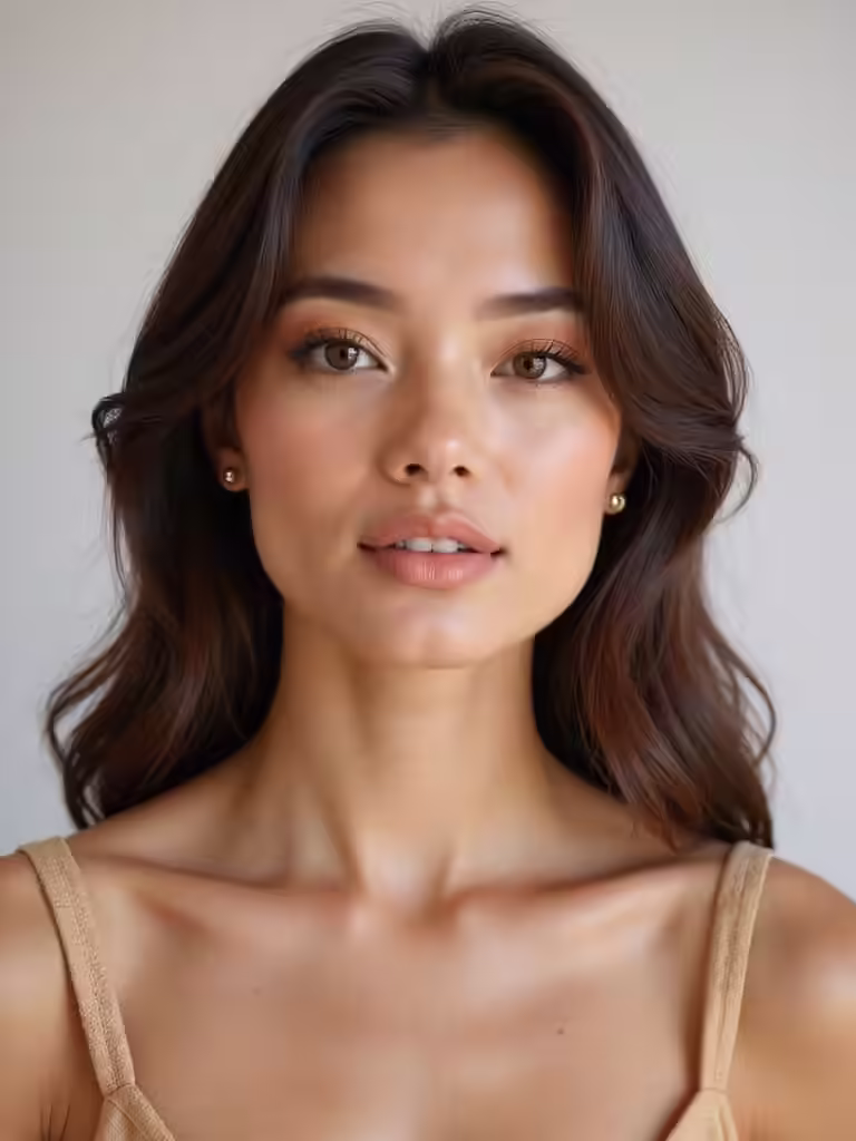 Goldschimmer, sanfte braune Falte