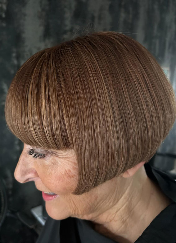 Französische Bob -Frisuren für Frauen über 60, Bob -Haarschnitte für Frauen über 60, geschichtete Bob -Frisur für Frauen über 60, Hage Bob Haircut für Frauen über 60, Bixie -Haarschnitte für Frauen über 60, kurze Frisuren für Frauen über 60