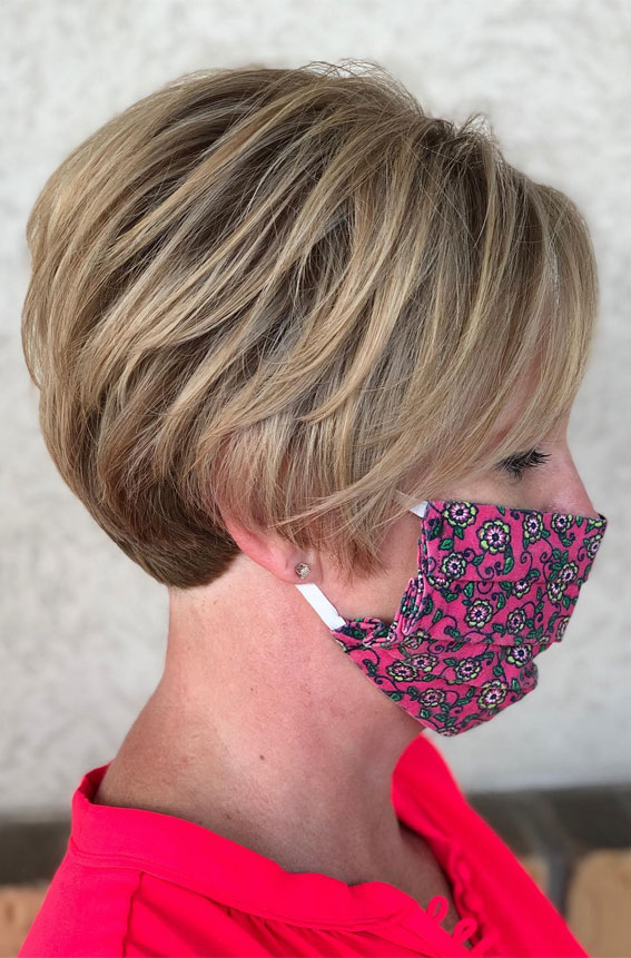 Kurzhaarschnitt für Frauen über 60, Pixie -Haarschnitt für Frauen über 60, Bixie -Haarschnitte für Frauen über 60, kurze Frisuren für Frauen über 60