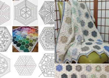 Hexagon Crochet Decken Ideen – kreative Muster & Inspiration