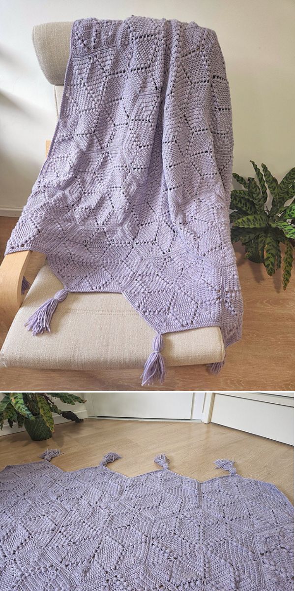 Hexagon Crochet Decken Ideen