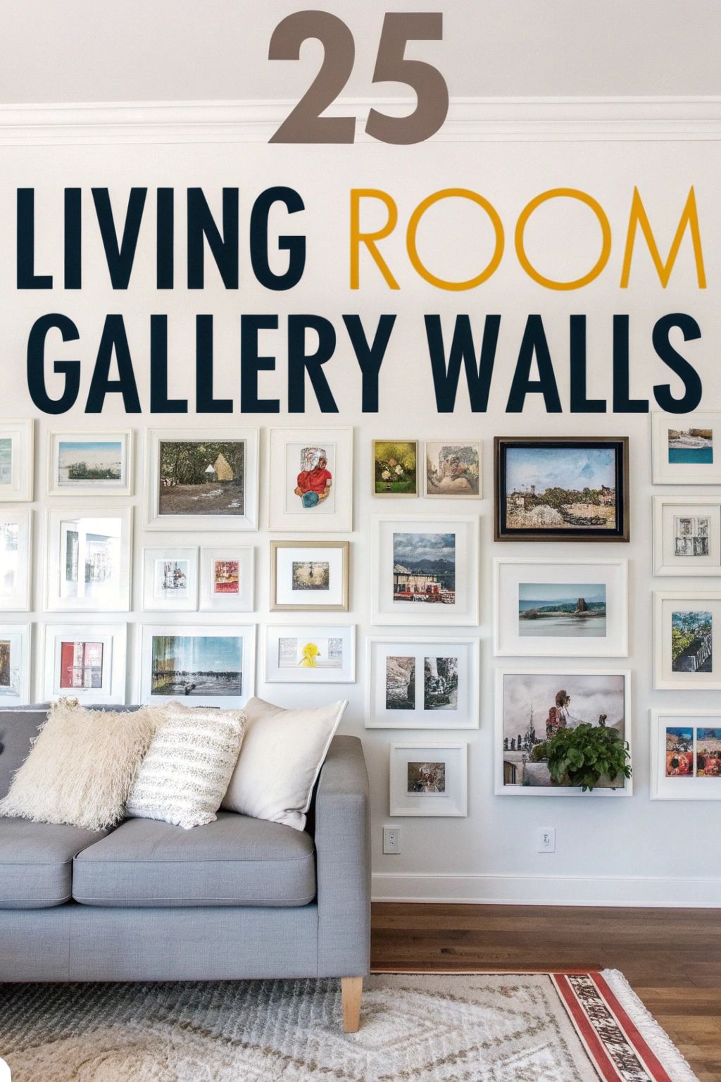 25 Wohnzimmer Galerie Wände