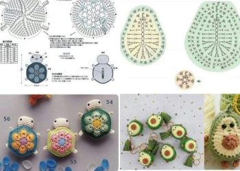 Ideen für gehäkelte Schlüsselanhänger zum Verschenken zu Weihnachten